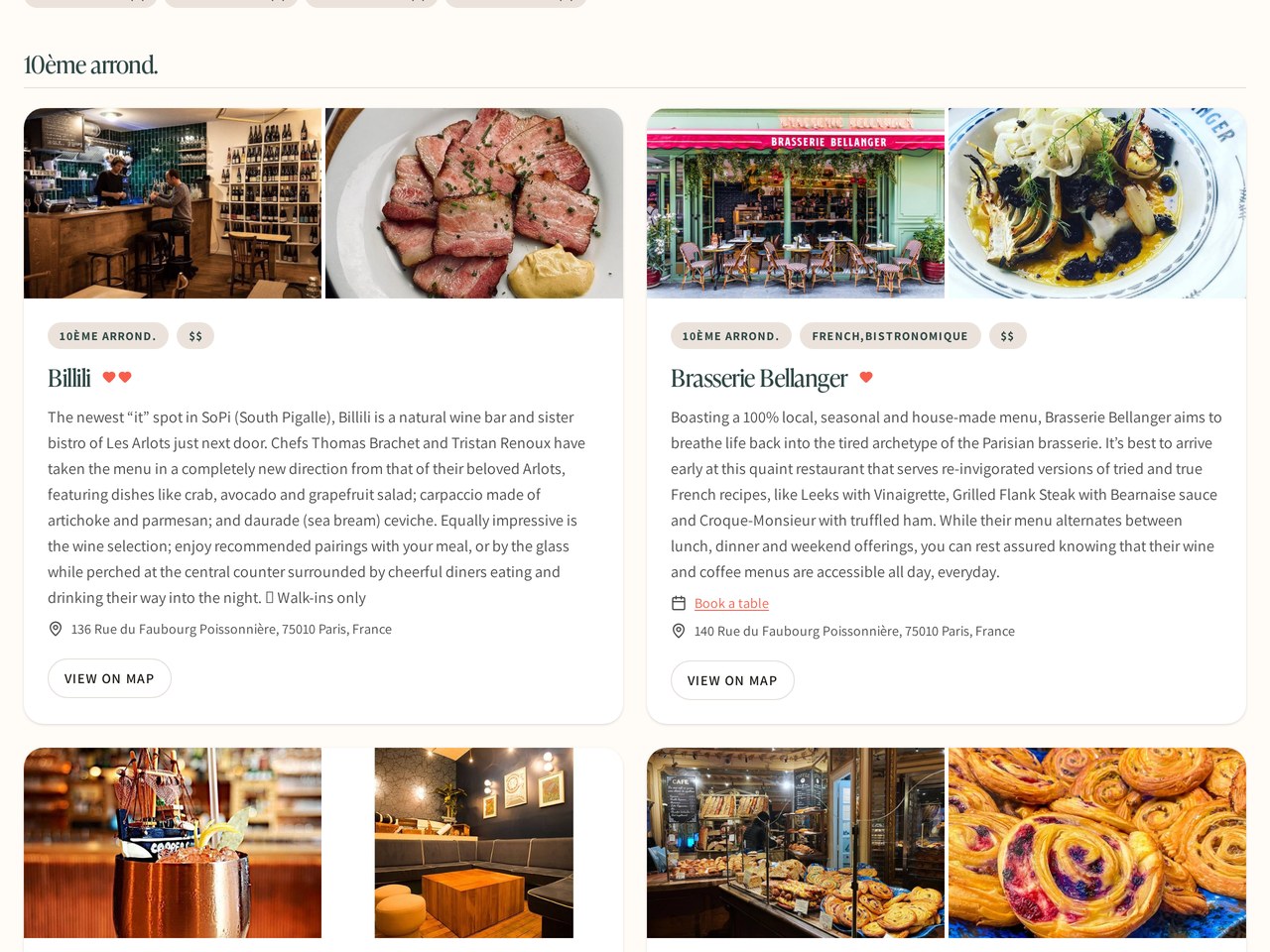 Mamakoo Paris guide — insider-recommended restaurant cards